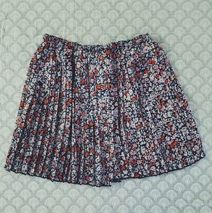 BCBGeneration Pleated Floral Mini Skirt